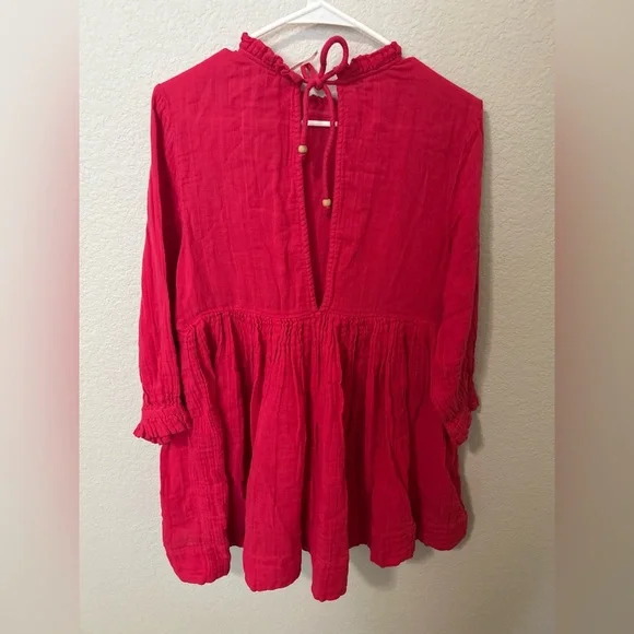 Free People Living For This Mini Dress Rose Pink Size Small Like New - Picture 6 of 6